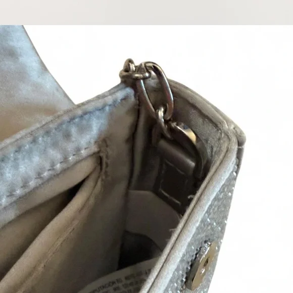 Zara Silver Crystal-Embellished Clutch - Picture 4 of 6